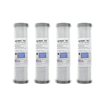 KX Matrikx Pb1 0.5 MIC 10 inch 06 - 250 - 125 - 975 KX MATRIKX Pb1, 10" Length (9.75" Actual) - WATER FILTER DISTRIBUTORS