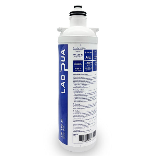 Lab Pua LPA - CB5 - 10 (5um carbon block, 10″L) - WATER FILTER DISTRIBUTORS
