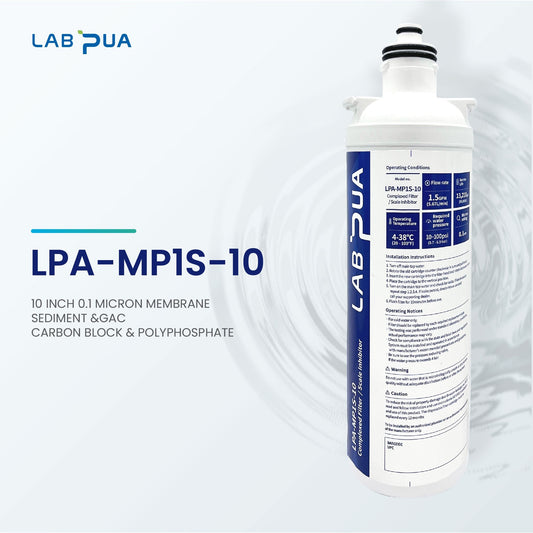 Lab Pua LPA - MP1S - 10 (0.1um composite, UF membrane & Scale inhibitor, 10″L) - WATER FILTER DISTRIBUTORS