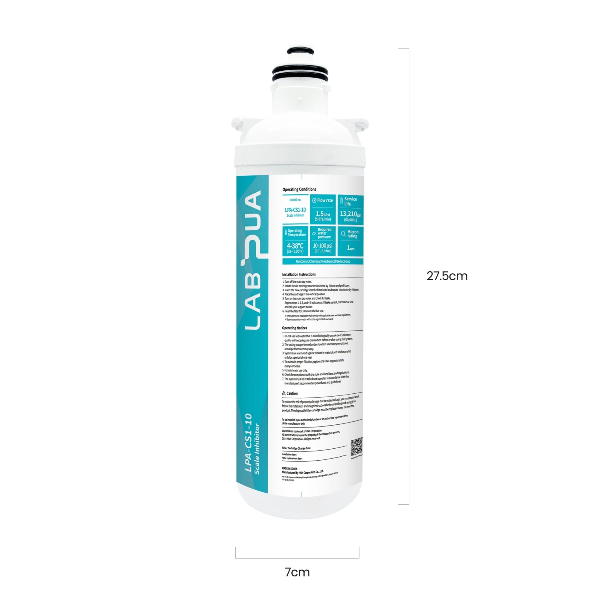 Lab Pua Residential Under Sink Switch Filter Kit LPA - CS1 - 10 10 Inch 1 MICRON - WATER FILTER DISTRIBUTORS