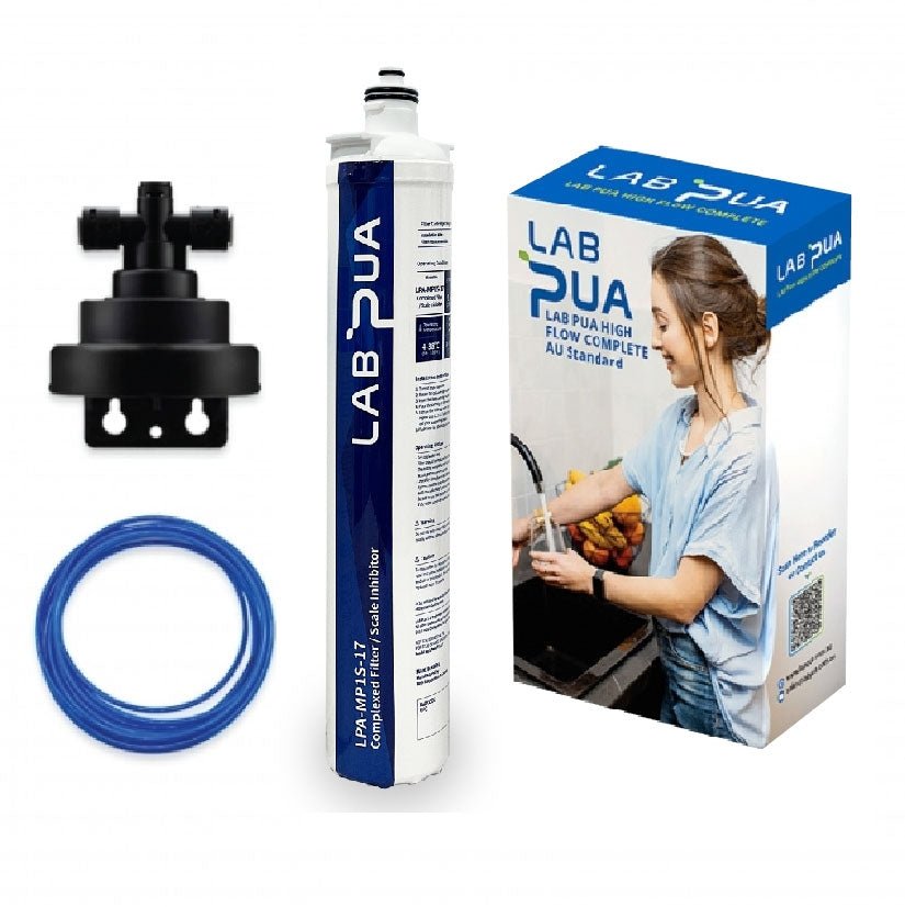Lab Pua Residential Water Filter header+1/4"Hose Kit 17 Inch Series - WATER FILTER DISTRIBUTORS