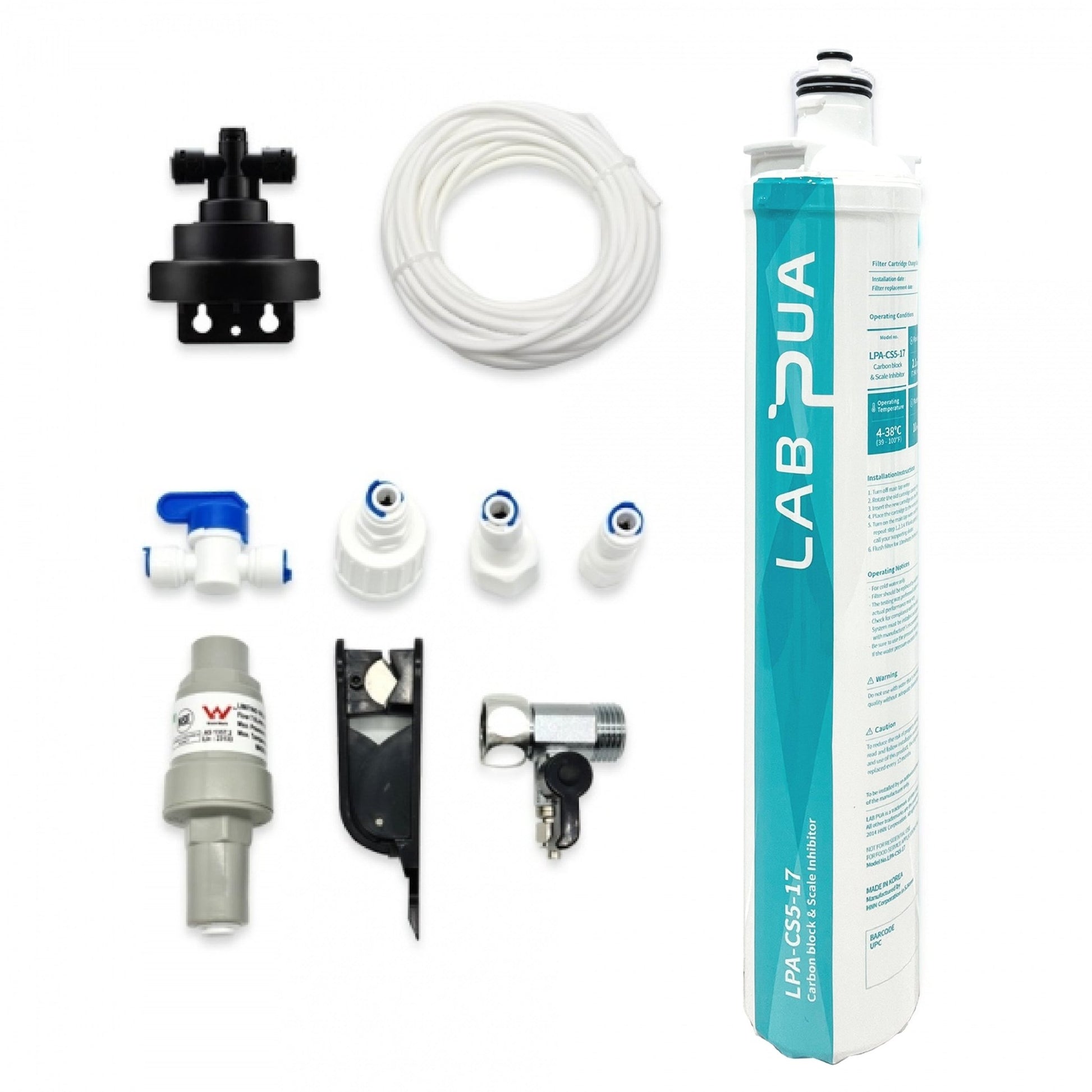 Lab Pua Residential Water Filter Kit LPA - CS5 - 17 Scale inhibitors 1/4" connection - WATER FILTER DISTRIBUTORS
