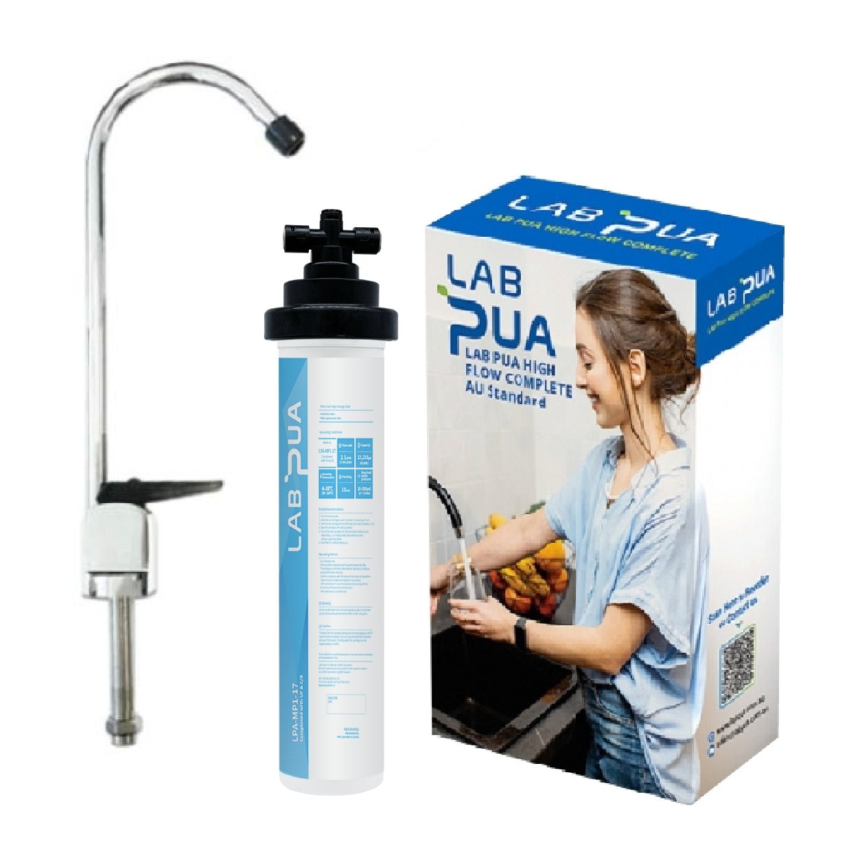 Lab Pua Residential Water Filter Kit With Faucet LPA - MP1 - 17 17" - WATER FILTER DISTRIBUTORS