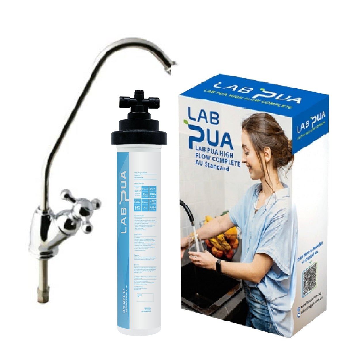 Lab Pua Residential Water Filter Kit With Faucet LPA - MP1 - 17 17" - WATER FILTER DISTRIBUTORS