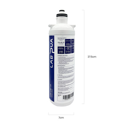 Lab Pua Residential Water Filter LPA - CB1 - 10 1 MICRON FULL CARBON BLOCK WITH SEDIMENT - WATER FILTER DISTRIBUTORS