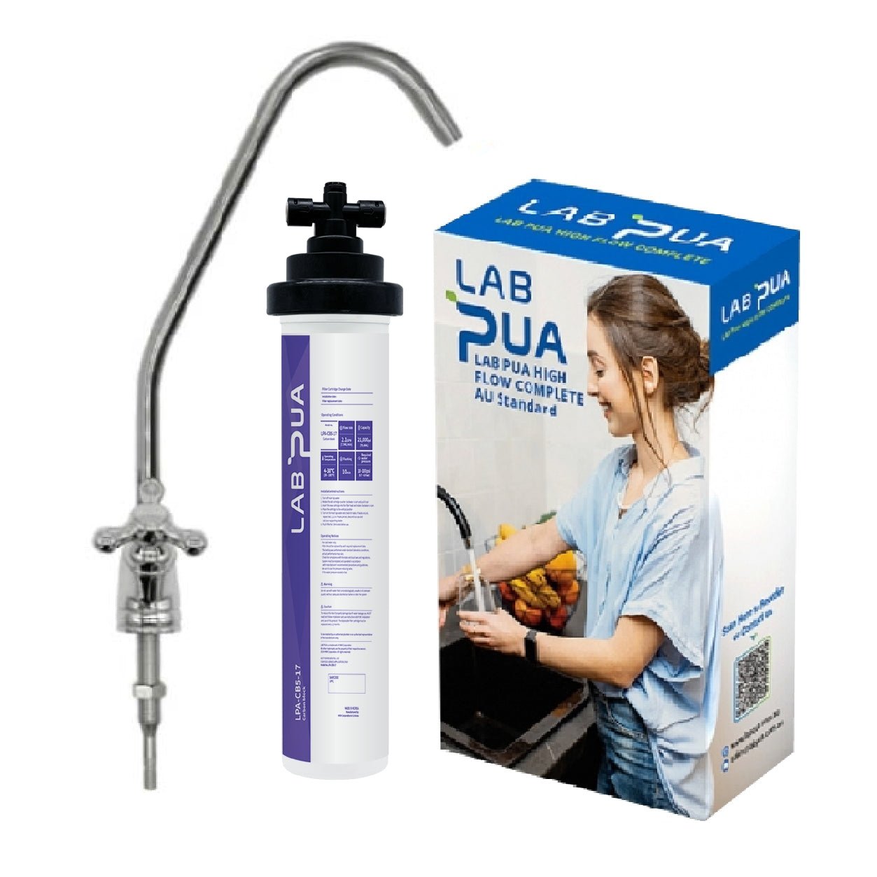 Lab Pua Residential Water Filter LPA - CB5 - 17 5um carbon block, 17″L - WATER FILTER DISTRIBUTORS