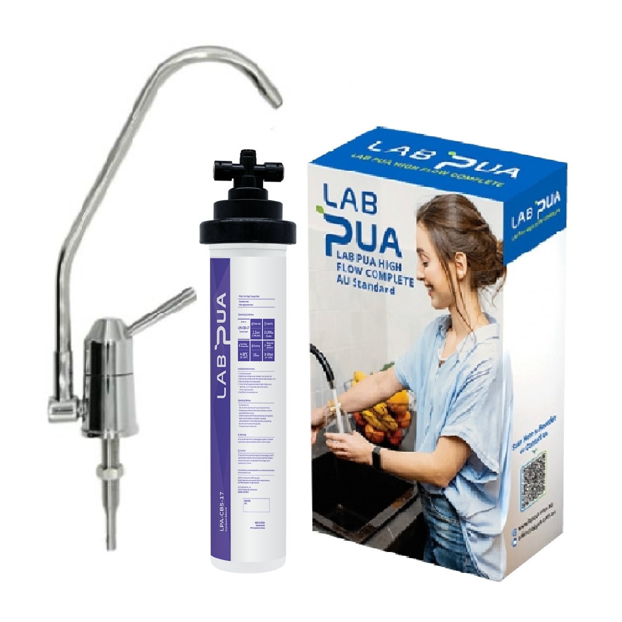 Lab Pua Residential Water Filter LPA - CB5 - 17 5um carbon block, 17″L - WATER FILTER DISTRIBUTORS
