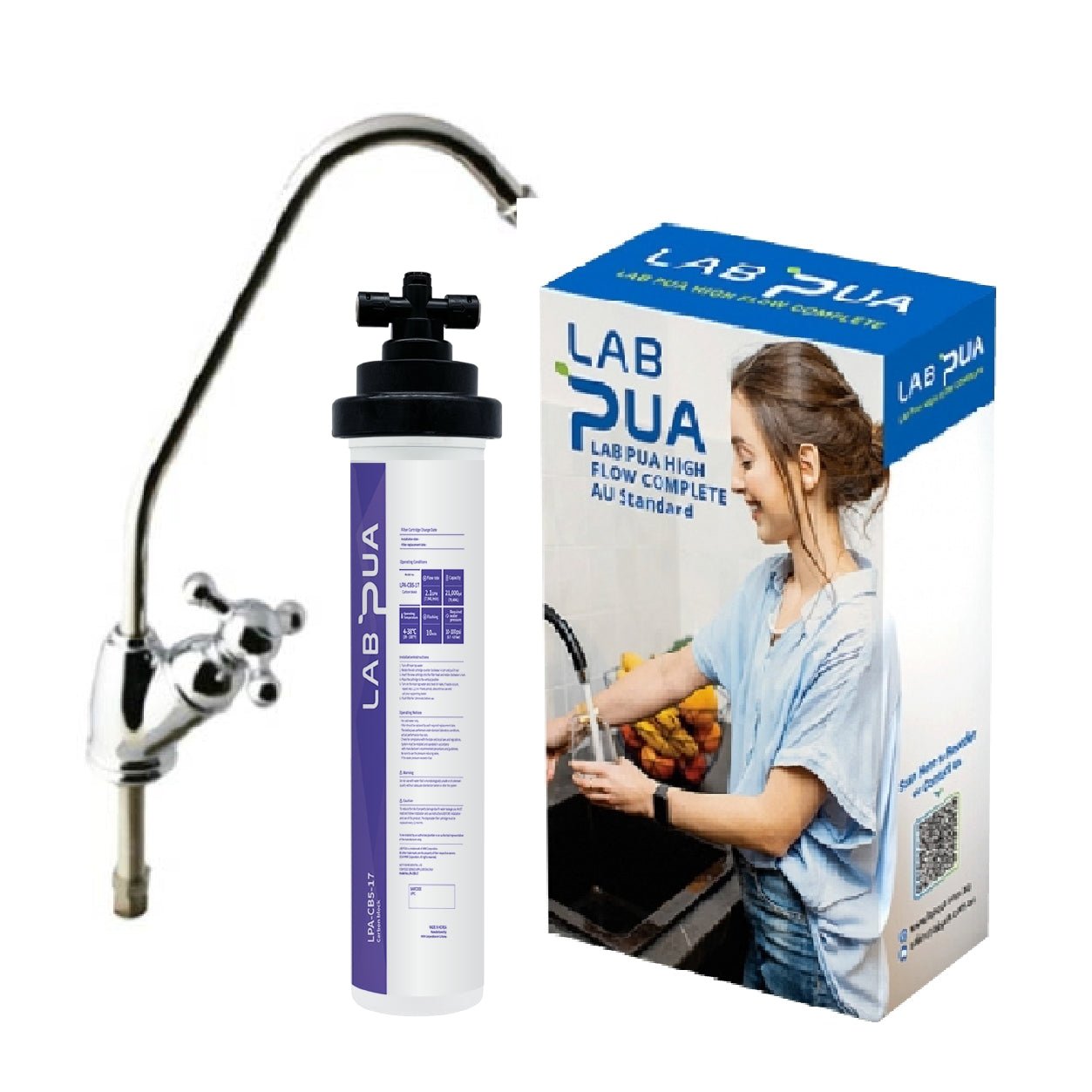 Lab Pua Residential Water Filter LPA - CB5 - 17 5um carbon block, 17″L - WATER FILTER DISTRIBUTORS