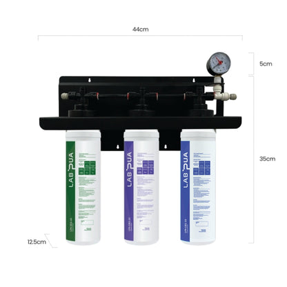 Lab Pua Triple Header Series Sediment With Full Carbon Block - WATER FILTER DISTRIBUTORS