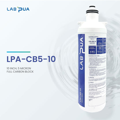 Lab Pua Triple Header Series Sediment With Full Carbon Block With 1mic Scale Inhibitor - WATER FILTER DISTRIBUTORS