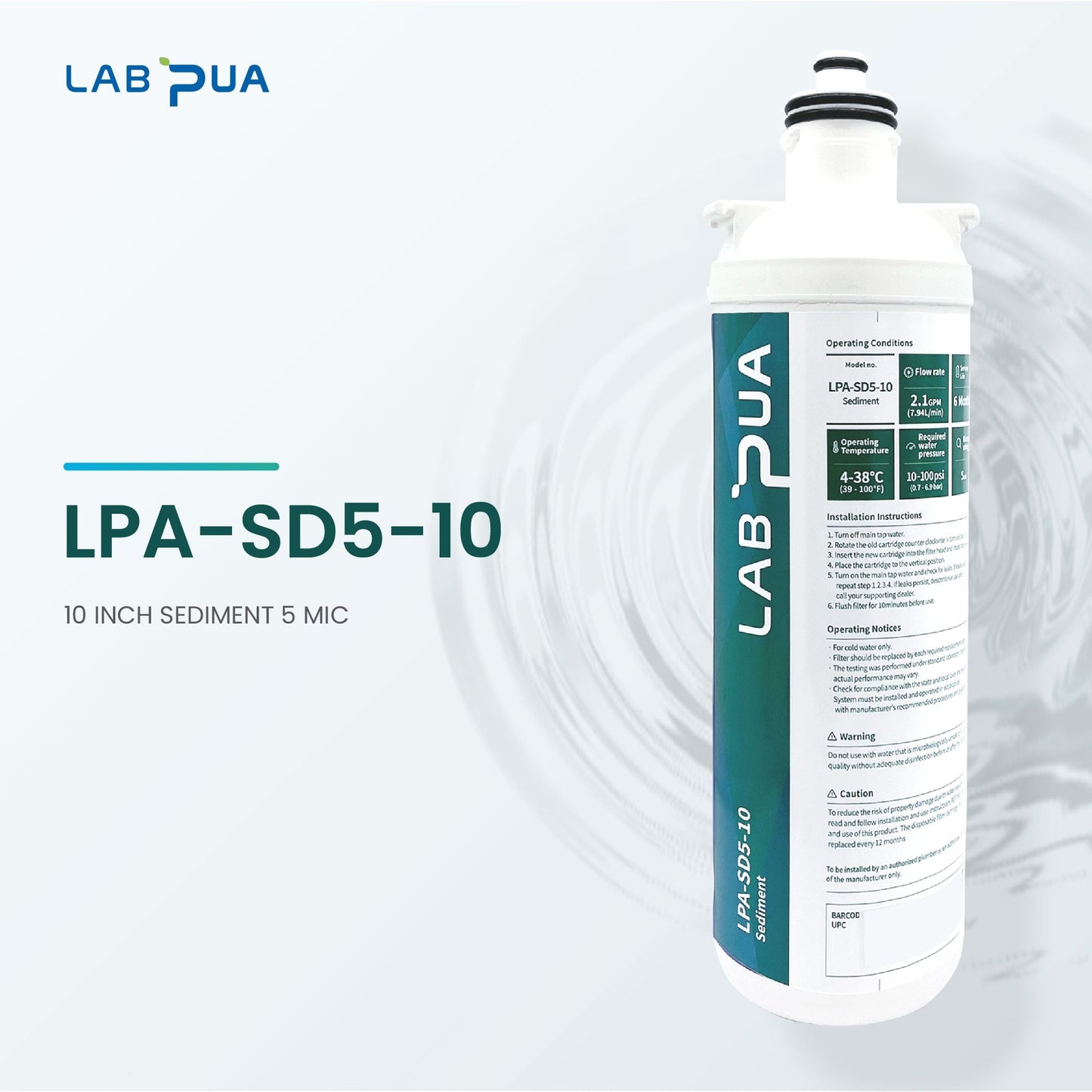 Lab Pua Triple Header Series Sediment With Full Carbon Block With 1mic Scale Inhibitor - WATER FILTER DISTRIBUTORS