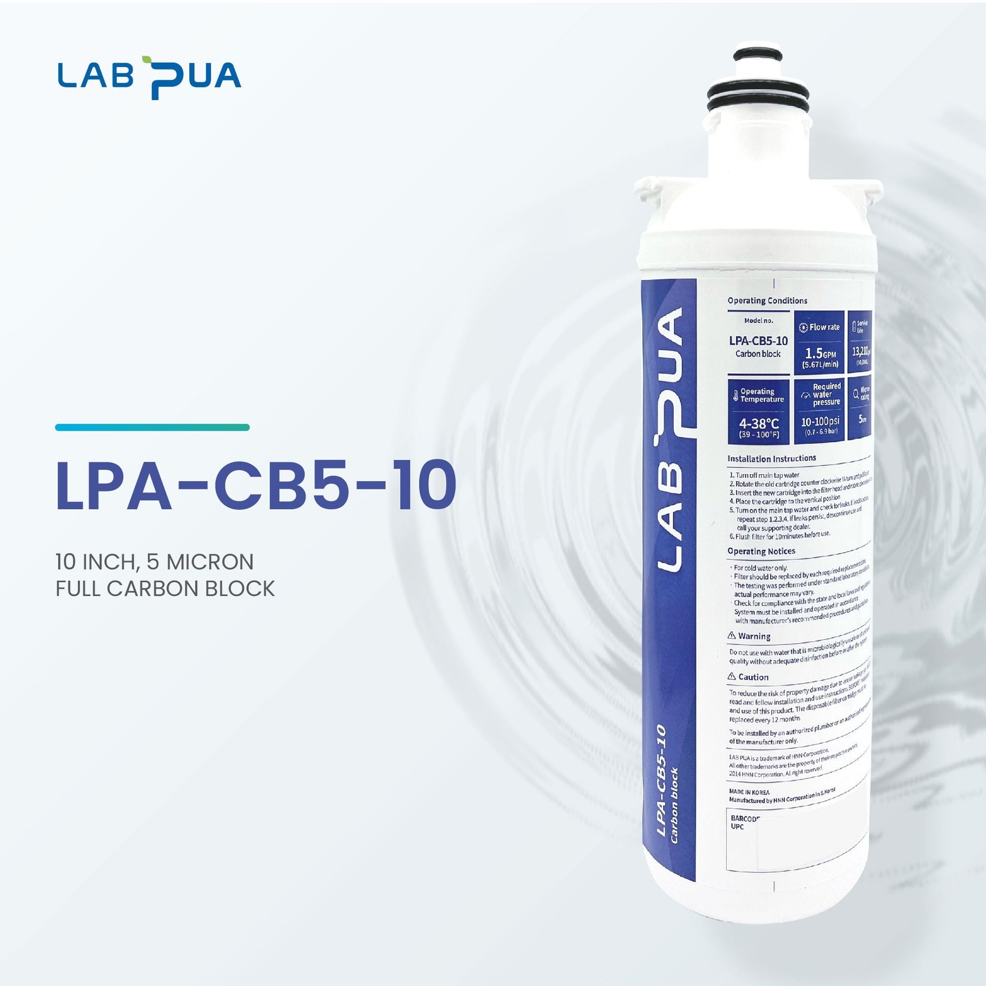 Lab Pua Twin Header Series Sediment With Full Carbon Block - WATER FILTER DISTRIBUTORS