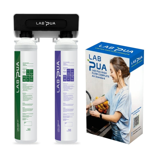 Lab Pua Twin Header series Sediment with Pure Carbon Block - WATER FILTER DISTRIBUTORS