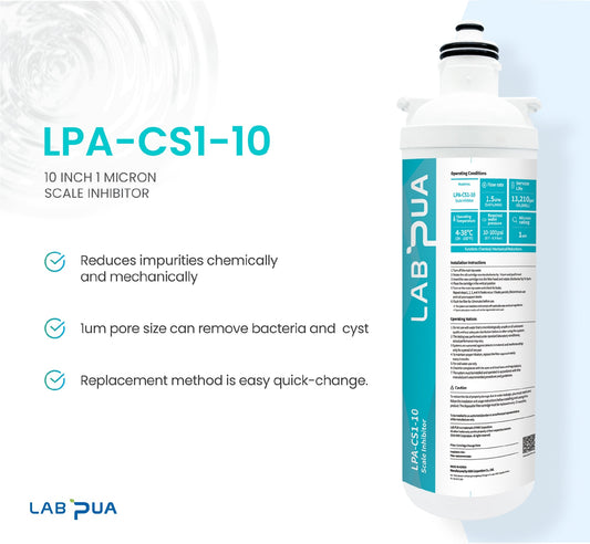 Lab Pua Water Filter Kit With Faucet LPA - CS1 - 10 1um SCALE INHIBITOR - WATER FILTER DISTRIBUTORS