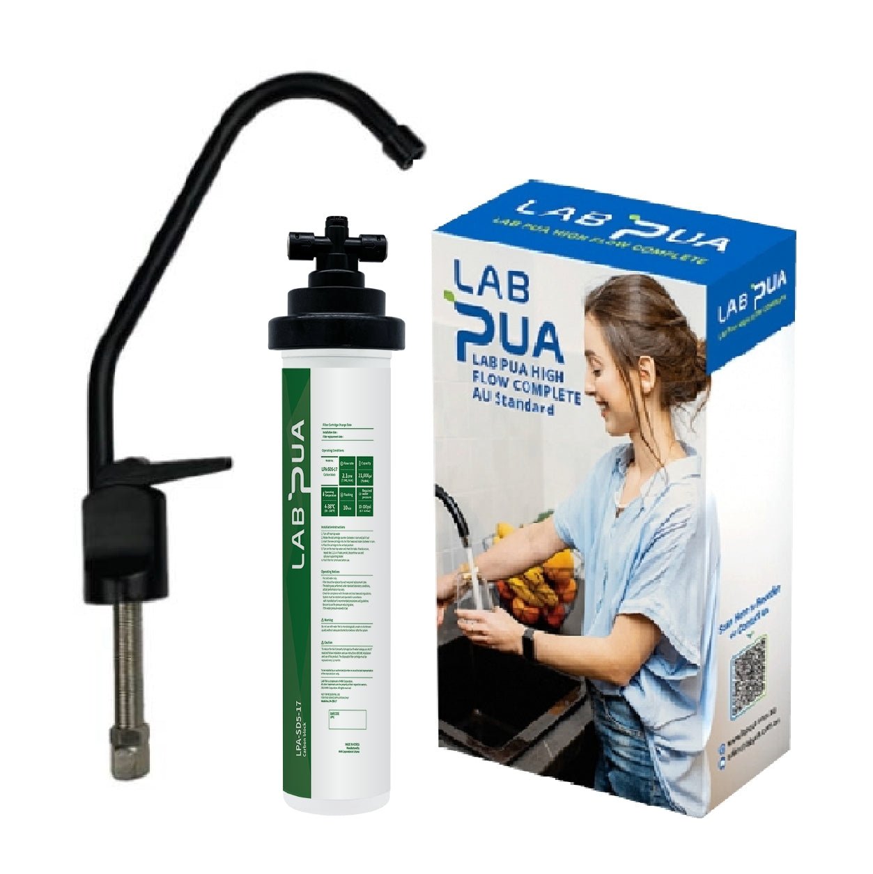 Lab Pua Water Filter Kit With Faucet LPA - SD5 - 17 17" - WATER FILTER DISTRIBUTORS