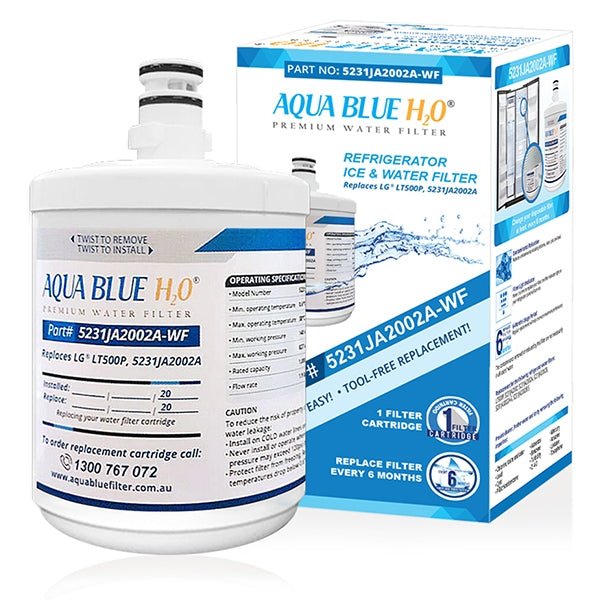 LG 5231JA2002A, LT500P Premium filter Aqua Blue H2O Replacement - WATER FILTER DISTRIBUTORS