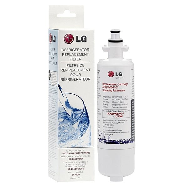 LG ADQ36006101 LT700P Genuine Fridge Filter + Air Filter LT120F - WATER FILTER DISTRIBUTORS