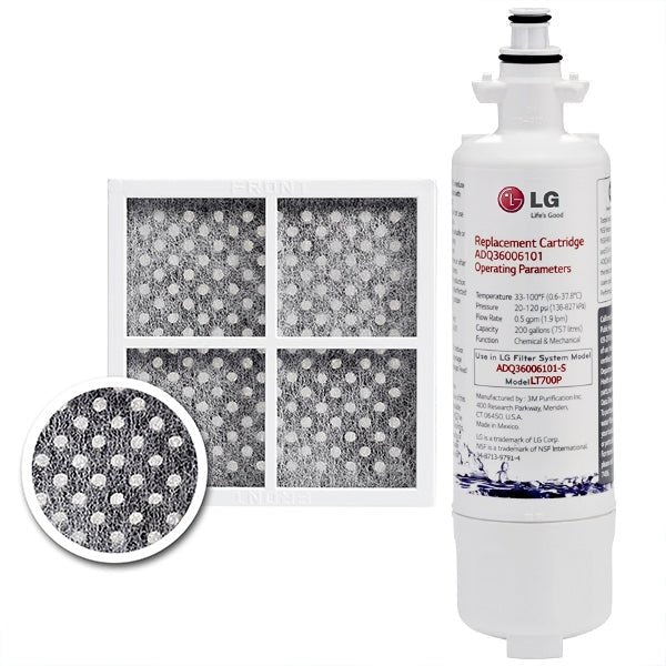 LG ADQ36006101 LT700P Genuine Fridge Filter + Air Filter LT120F - WATER FILTER DISTRIBUTORS