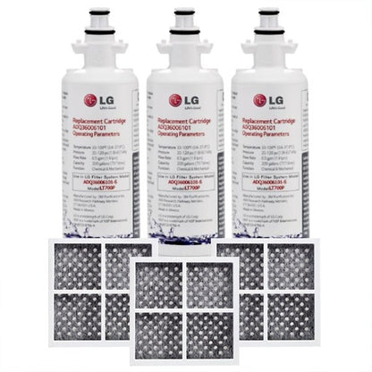 LG ADQ36006101 LT700P Genuine Fridge Filter + Air Filter LT120F - WATER FILTER DISTRIBUTORS