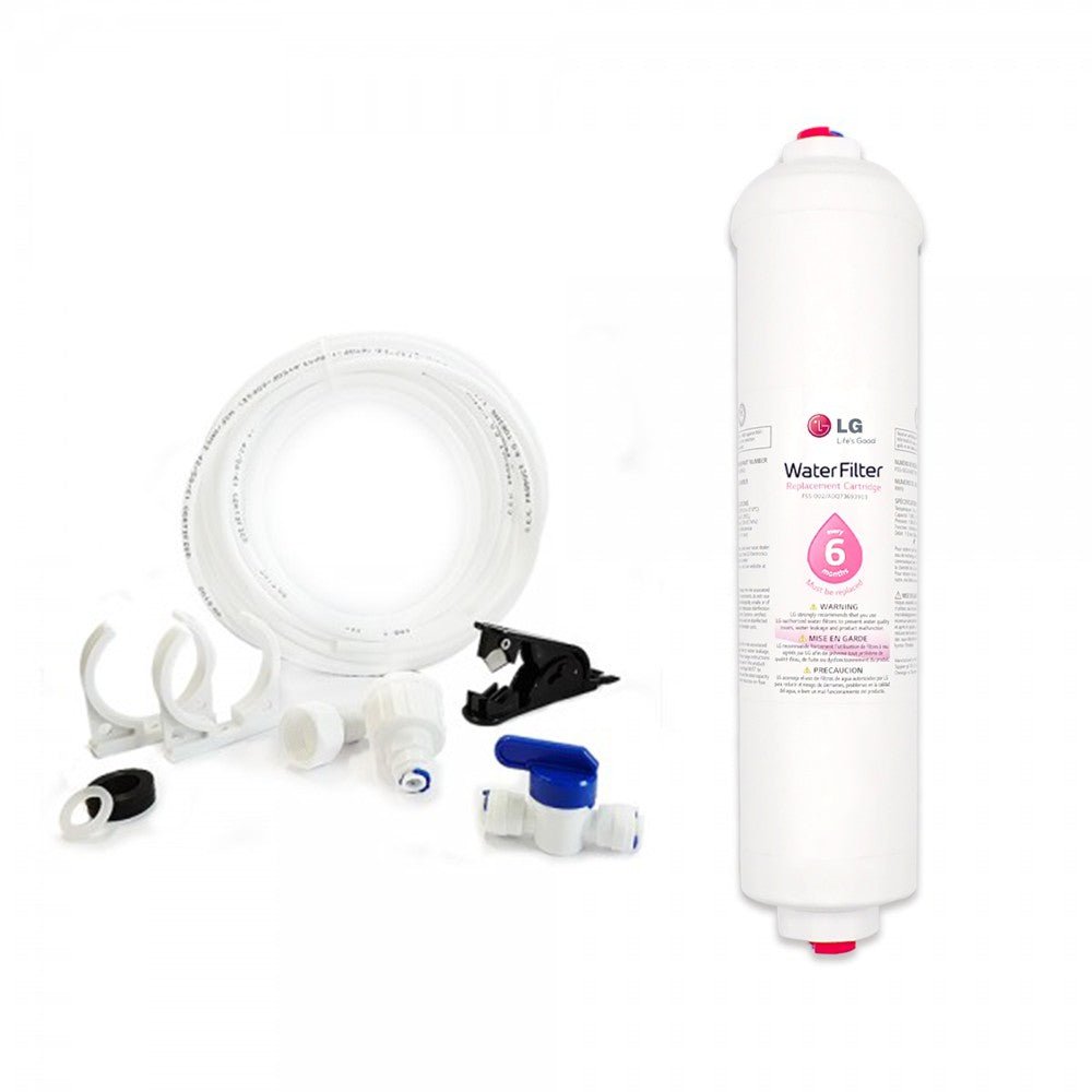 LG AJR73482513 Genuine External Fridge Filter + Hose 10 Kit - WATER FILTER DISTRIBUTORS