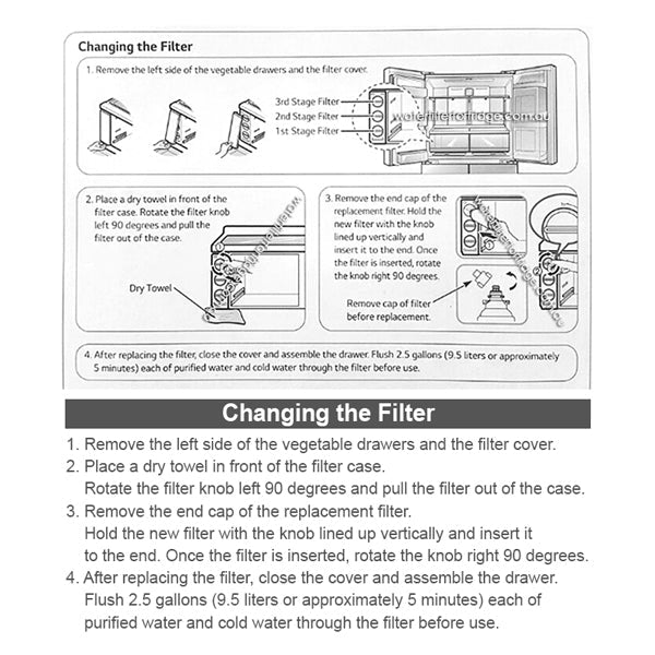 LG Fridge Filter ADQ73753313 LT900P - WATER FILTER DISTRIBUTORS