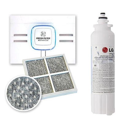 LG Genuine Fridge Filter LT800P + Fridge Air Filter LT120F set - WATER FILTER DISTRIBUTORS