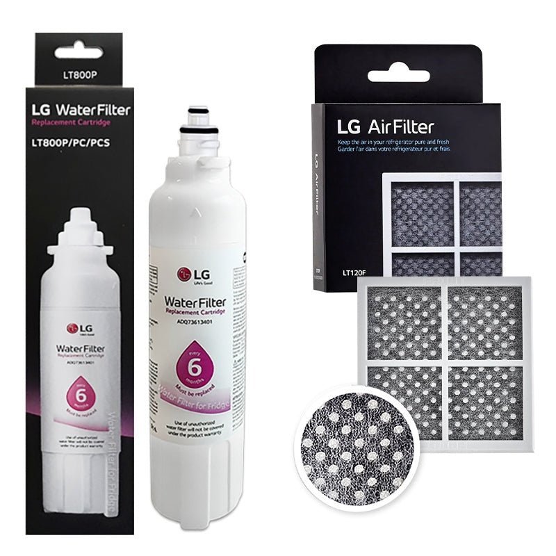 LG Genuine Fridge Filter LT800P + Fridge Air Filter LT120F set - WATER FILTER DISTRIBUTORS