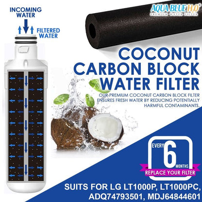 LG LT1000P, MDJ64844601, ADQ74793501 compatible water filter with LG LT120F ADQ73214404 replacing air filter - WATER FILTER DISTRIBUTORS