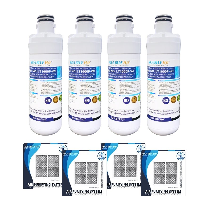 LG LT1000P, MDJ64844601, ADQ74793501 compatible water filter with LG LT120F ADQ73214404 replacing air filter - WATER FILTER DISTRIBUTORS