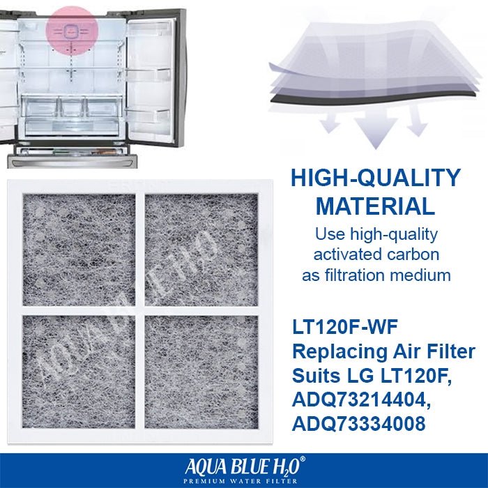 LG LT1000P, MDJ64844601, ADQ74793501 compatible water filter with LG LT120F ADQ73214404 replacing air filter - WATER FILTER DISTRIBUTORS