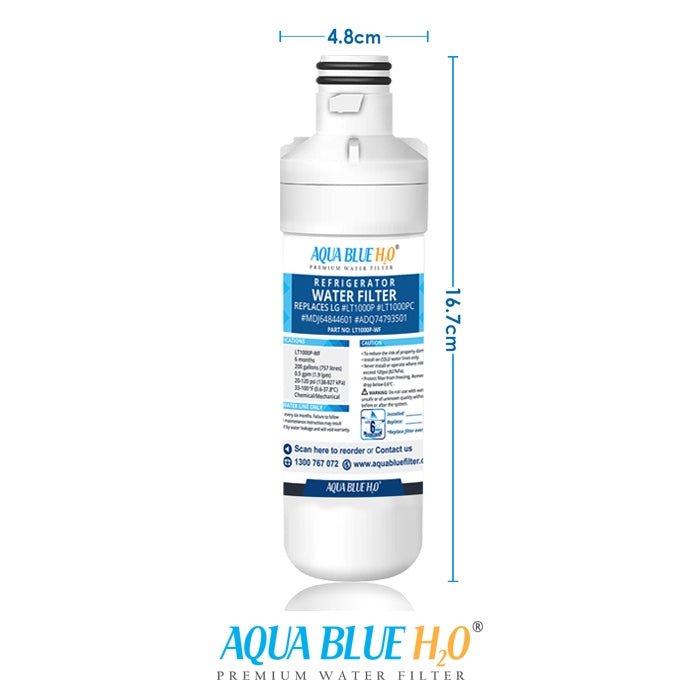 LG LT1000P, MDJ64844601, ADQ74793501 compatible water filter with LG LT120F ADQ73214404 replacing air filter - WATER FILTER DISTRIBUTORS