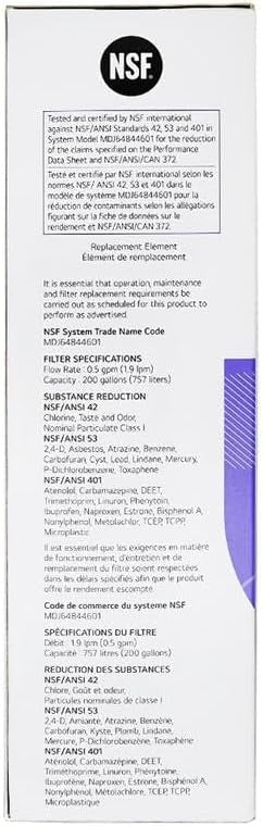 LG LT1000P MDJ64844601 ADQ74793501 refrigerator water filter - WATER FILTER DISTRIBUTORS