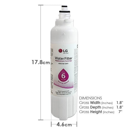 LG LT800P Genuine Replacement Fridge Water Filter ADQ736134 - WATER FILTER DISTRIBUTORS