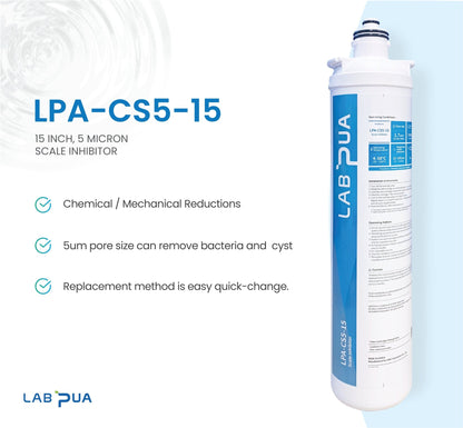 LPA CS5 15, 5mic carbon block with scale inhibitor+Aus kitchen pro Ice Maker 60KG - Stainless Steel Ice Machine - WATER FILTER DISTRIBUTORS
