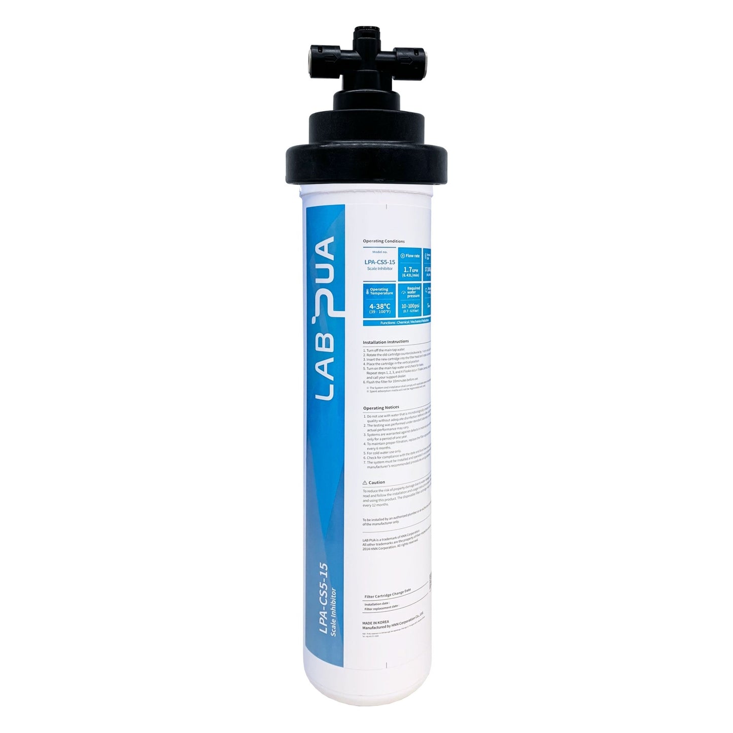 LPA CS5 15, 5mic carbon block with scale inhibitor+Blizzard Icemakers SN - 25C Underbench Bullet Ice Maker 25Kg - WATER FILTER DISTRIBUTORS