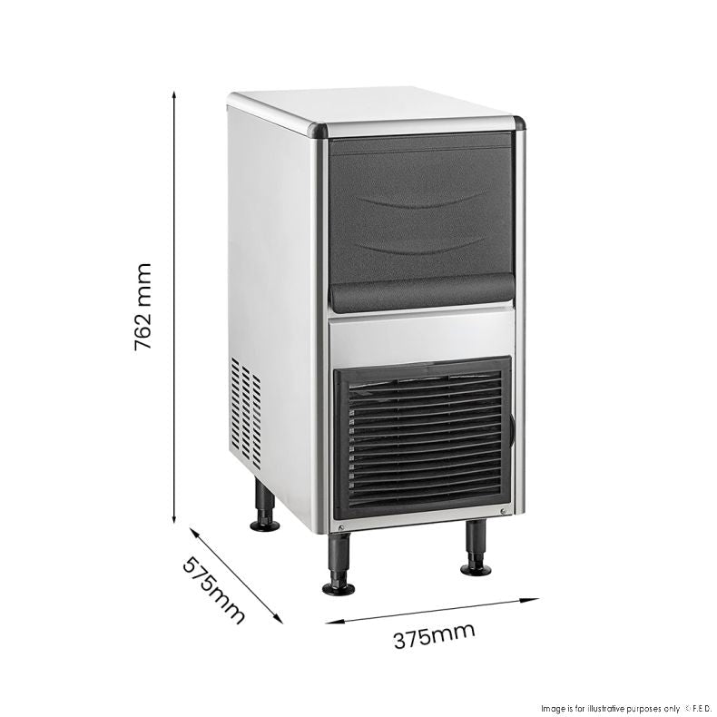 LPA CS5 15, 5mic carbon block with scale inhibitor+Blizzard Icemakers SN - 25C Underbench Bullet Ice Maker 25Kg - WATER FILTER DISTRIBUTORS