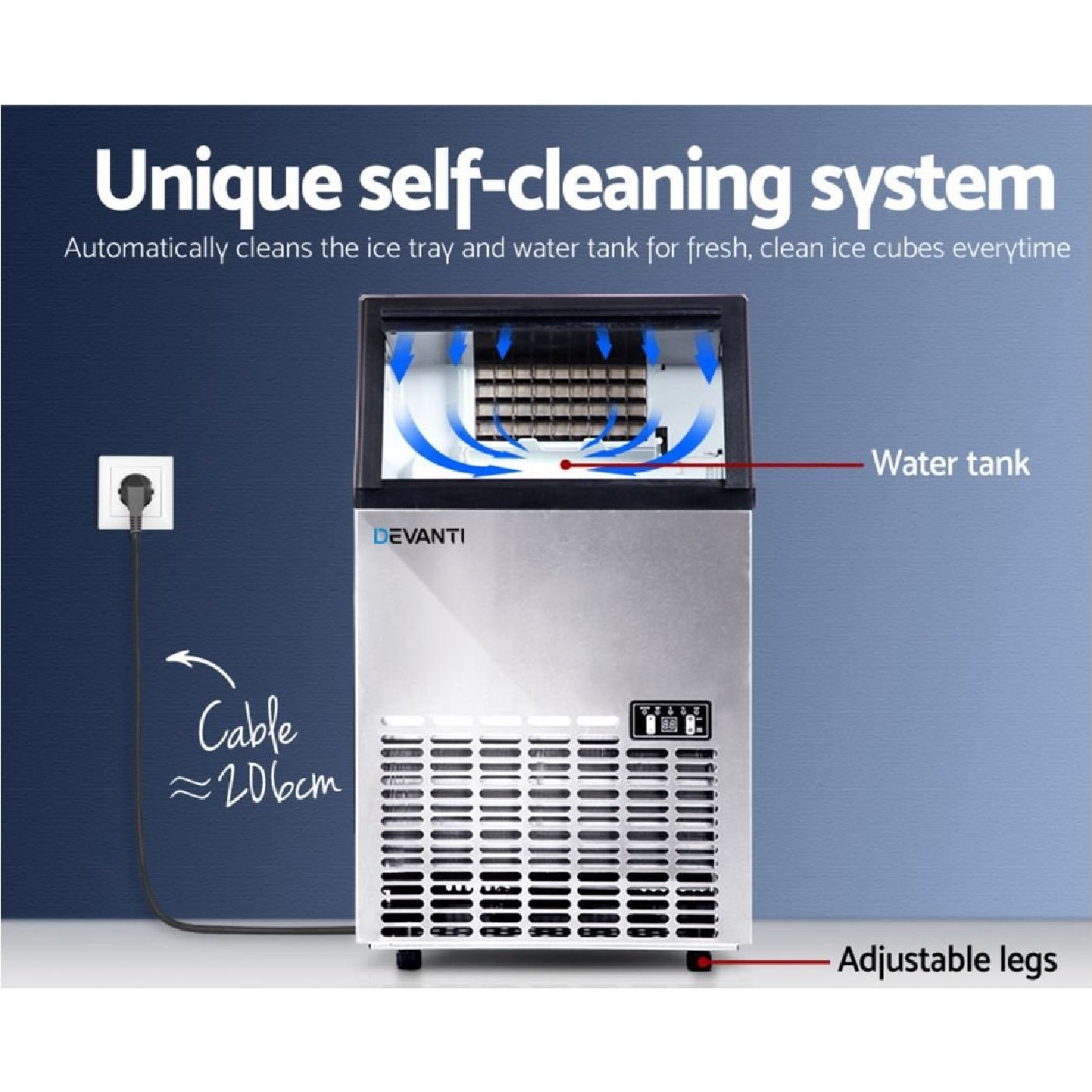 LPA CS5 15, 5mic carbon block with scale inhibitor+Devanti 45kg - 60kg Ice Maker - WATER FILTER DISTRIBUTORS