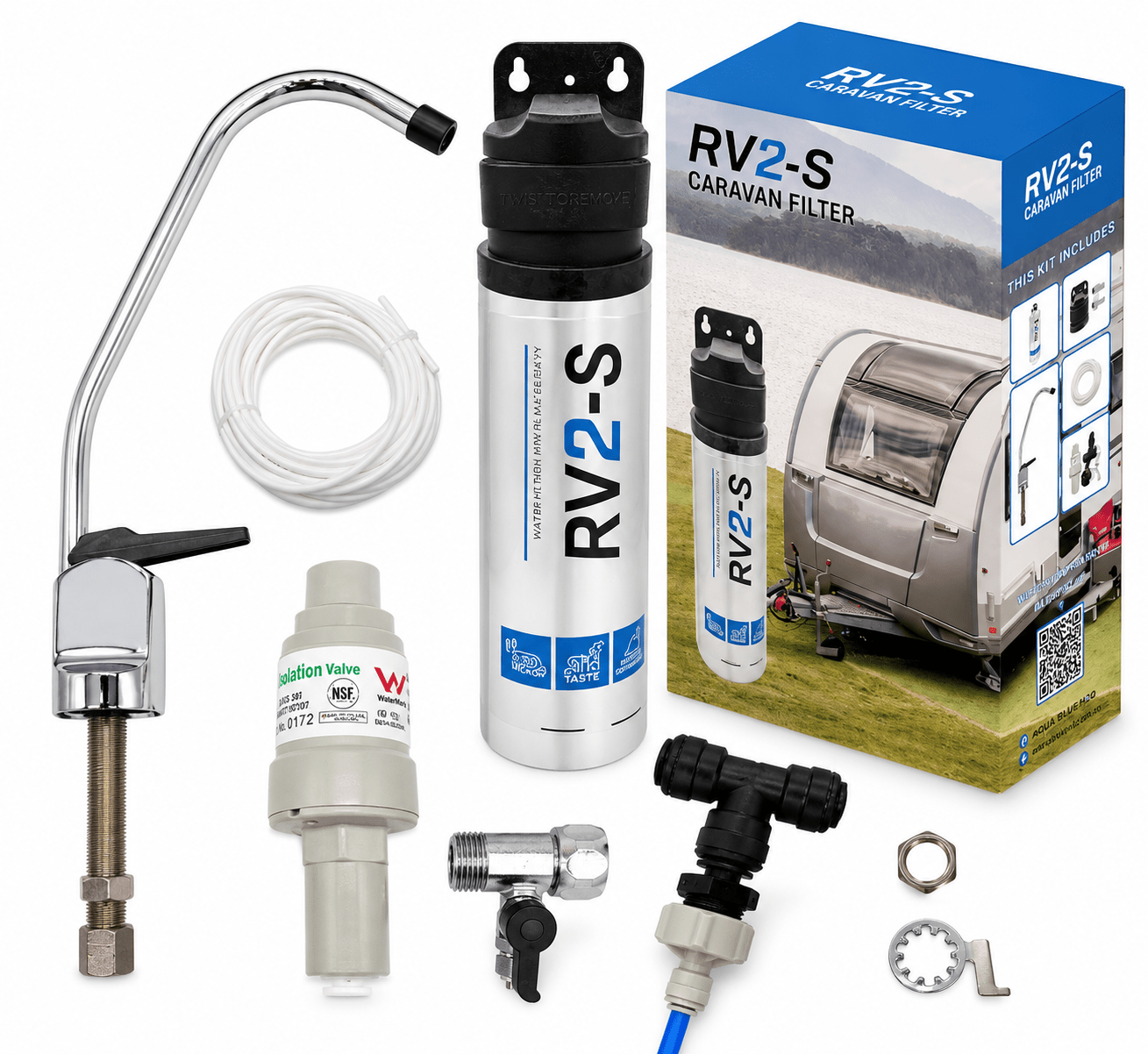 Mobile Water Filter System AB Caravan + Dedicated faucet Set - WATER FILTER DISTRIBUTORS