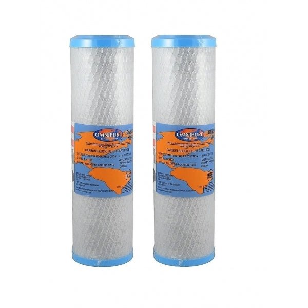 Omnipure 2.5" x 10" 1 Mic Carbon Block Filter OMB934 1 Mic - WATER FILTER DISTRIBUTORS