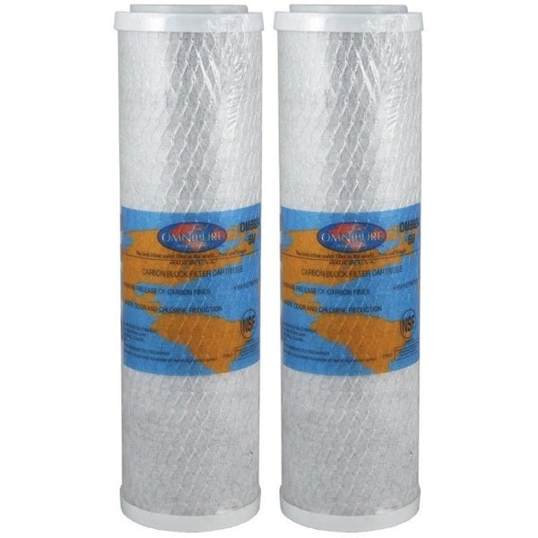 Omnipure 2.5" x 10" 5 Micron Carbon Block Filter OMB934 5 MIC - WATER FILTER DISTRIBUTORS