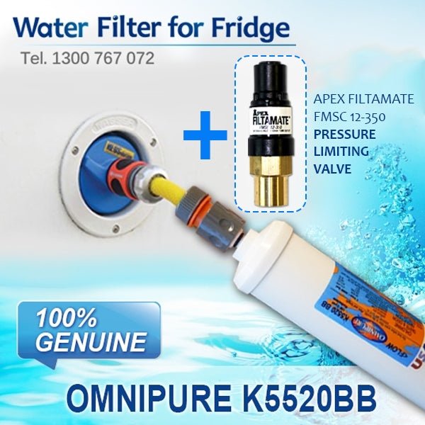 Omnipure Caravan & Boat Filter 12mm Connection K5520 BB - WATER FILTER DISTRIBUTORS