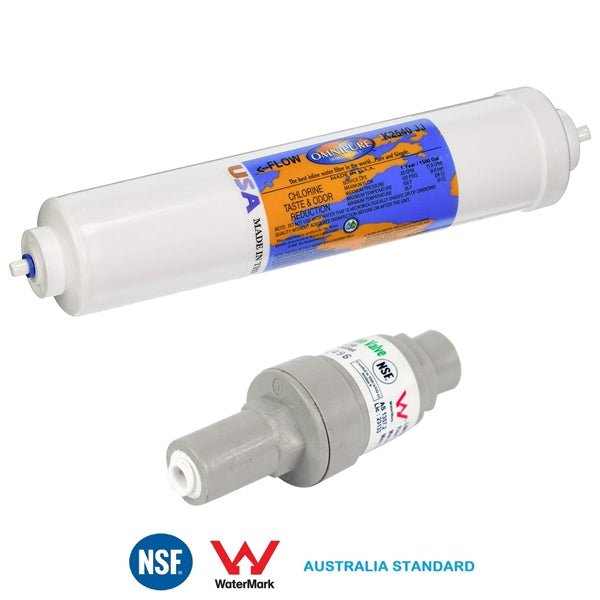 Omnipure Genuine K2540 Inline Carbon Water Filter PLV FMP 350 - WATER FILTER DISTRIBUTORS
