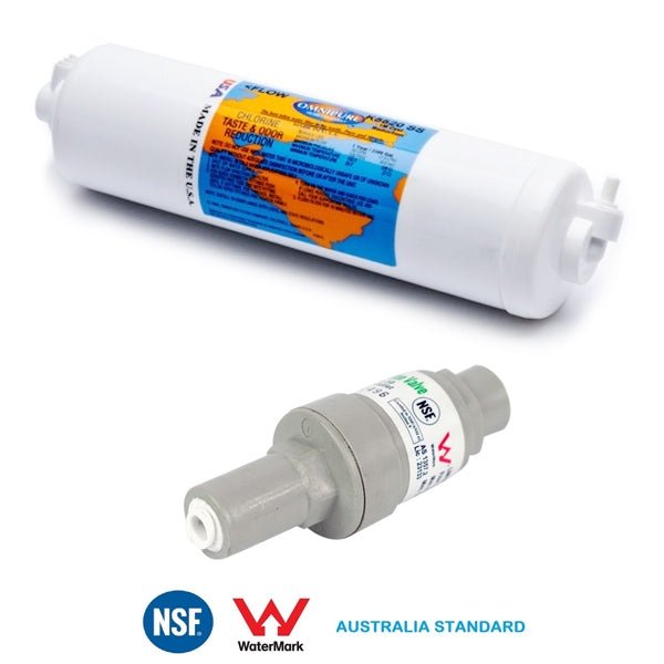Omnipure K2505 SS Quick Elbow 1/4" Tube PLV Water Filter FMP 350 - WATER FILTER DISTRIBUTORS