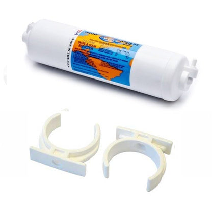 Omnipure K2505 SS Sediment Quick Connect 1/4" + 2X Clips - WATER FILTER DISTRIBUTORS