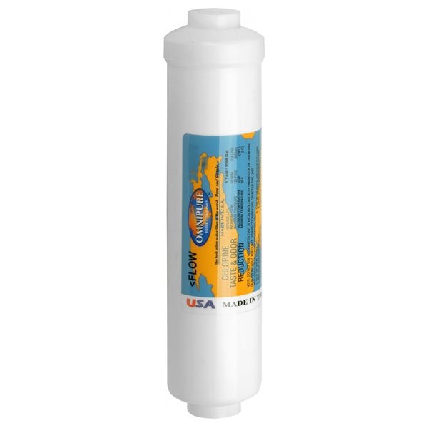 Omnipure K2520 BB Inline Carbon Block Filter 1 Micron 1/4" NPT - WATER FILTER DISTRIBUTORS