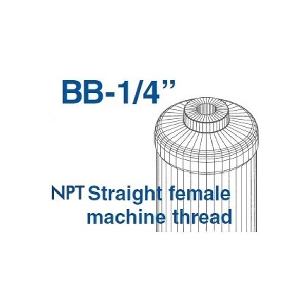 Omnipure K2520 BB Inline Carbon Block Filter 1 Micron 1/4" NPT - WATER FILTER DISTRIBUTORS