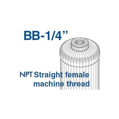 Omnipure K2520 BB Inline Carbon Block Filter 1 Micron 1/4" NPT - WATER FILTER DISTRIBUTORS