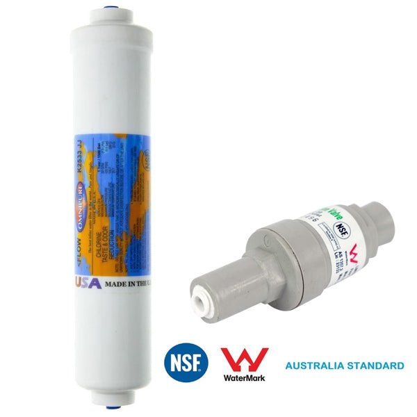 Omnipure K2533JJ Inline Water Filter with PLV 350KPA - WATER FILTER DISTRIBUTORS