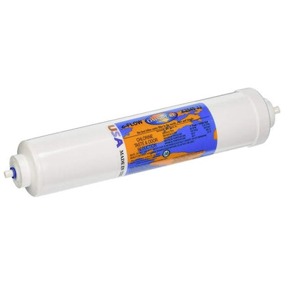 Omnipure K2540 Inline Carbon Water Filter Cartridge + 2x Mount Clips - WATER FILTER DISTRIBUTORS