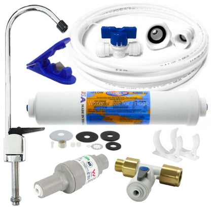 Omnipure K2540 - JJ Undersink Kit Set - PLV, JG ADV10, Faucet, Hose Kit - WATER FILTER DISTRIBUTORS